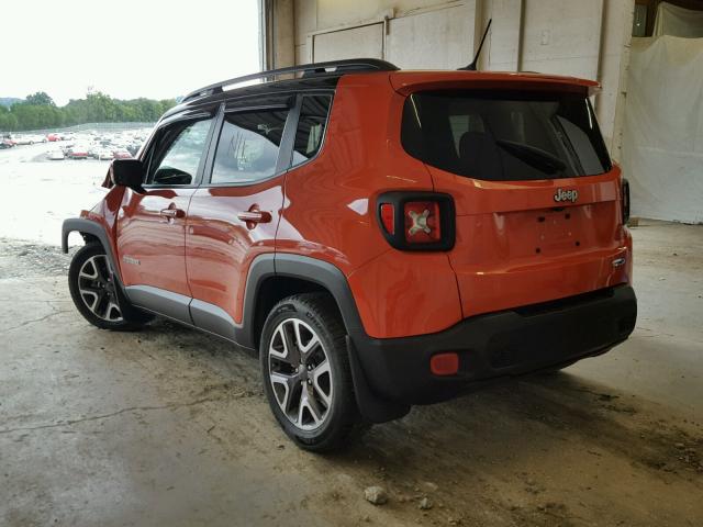 ZACCJABT3GPD83430 - 2016 JEEP RENEGADE L ORANGE photo 3