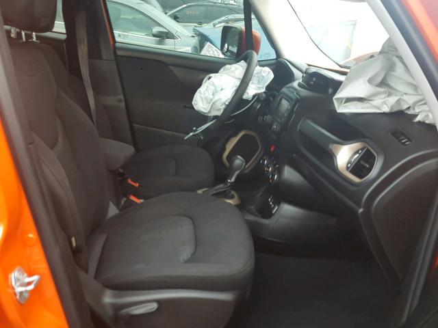 ZACCJABT3GPD83430 - 2016 JEEP RENEGADE L ORANGE photo 5