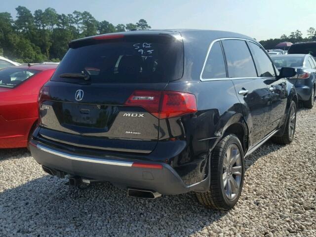 2HNYD2H79BH520016 - 2011 ACURA MDX ADVANC შავი ფოტო 4