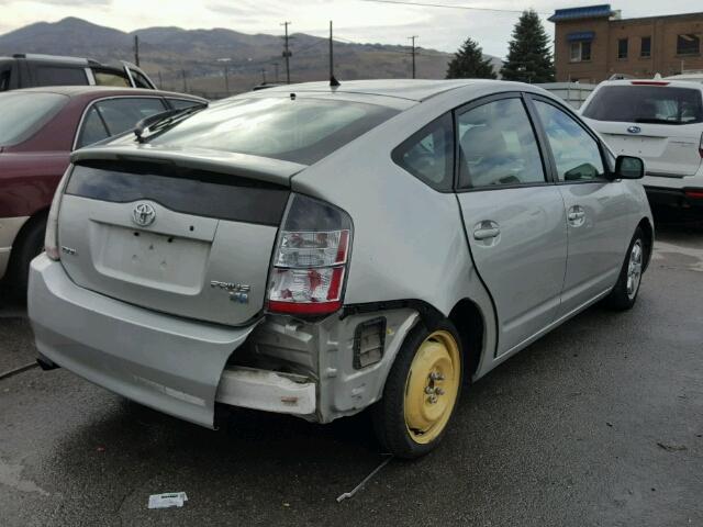 JTDKB20U657049574 - 2005 TOYOTA PRIUS SILVER photo 4