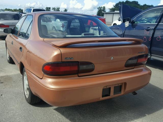 1Y1SK5264VZ408386 - 1997 GEO PRIZM Коричневий фото 3