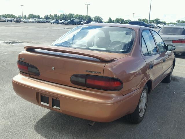 1Y1SK5264VZ408386 - 1997 GEO PRIZM BROWN photo 4