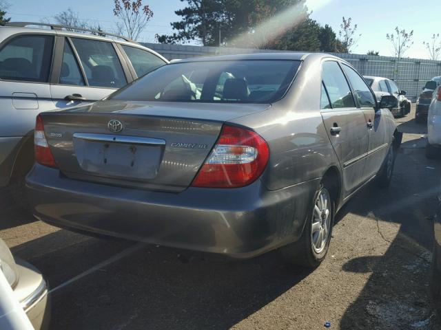 4T1BE32K33U681452 - 2003 TOYOTA CAMRY CHARCOAL photo 4