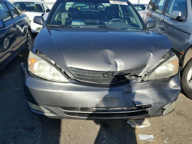 4T1BE32K33U681452 - 2003 TOYOTA CAMRY CHARCOAL photo 9