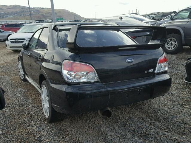 JF1GD76657L508289 - 2007 SUBARU IMPREZA WR BLACK photo 3