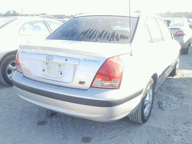 KMHDN46D55U025332 - 2005 HYUNDAI ELANTRA GL SILVER photo 4