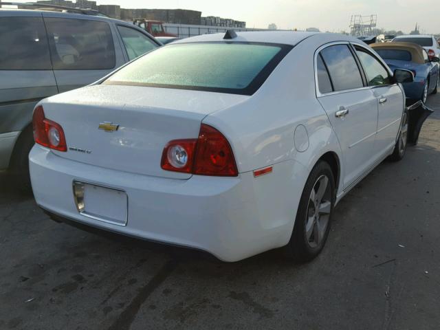 1G1ZC5E0XCF313586 - 2012 CHEVROLET MALIBU 1LT WHITE photo 4