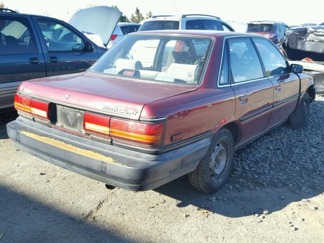 4T1SV21E5MU345311 - 1991 TOYOTA CAMRY DLX RED photo 4