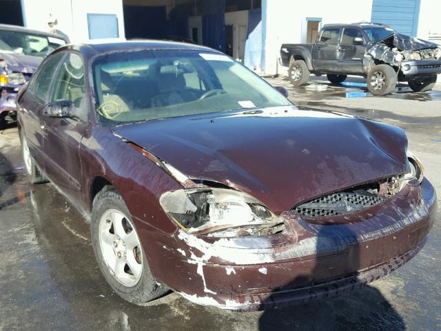 1FAFP55U21A127879 - 2001 FORD TAURUS SES BURGUNDY photo 1