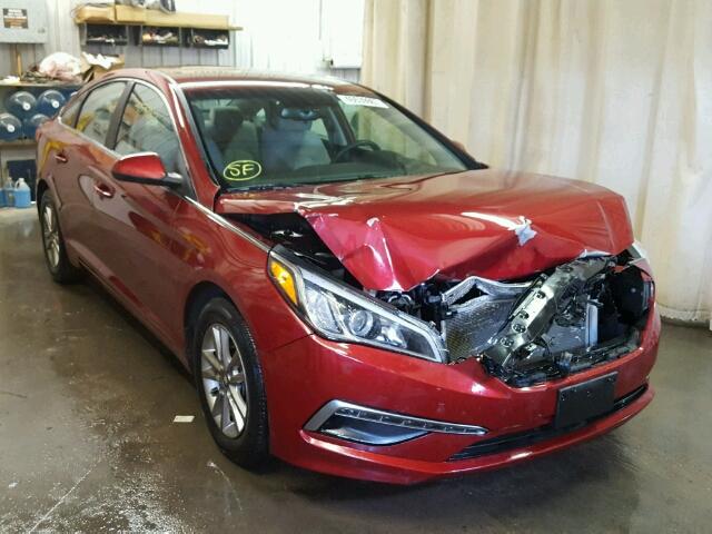 5NPE24AF3FH002220 - 2015 HYUNDAI SONATA RED photo 1