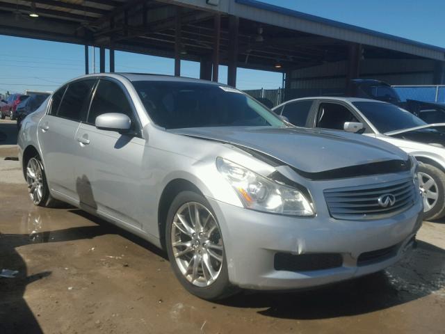 JNKBV61E07M716616 - 2007 INFINITI G35 SILVER photo 1