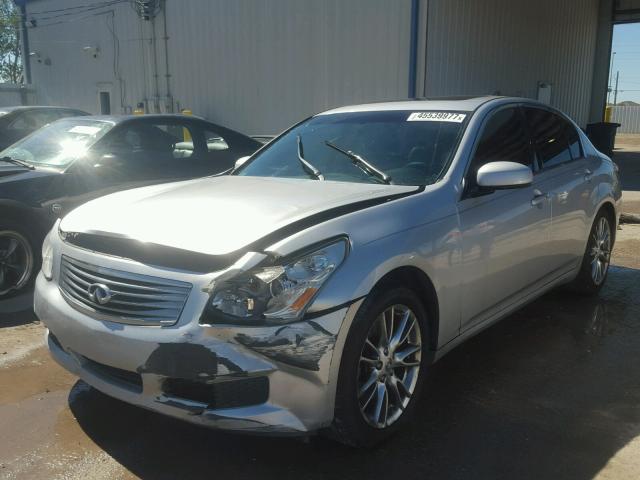 JNKBV61E07M716616 - 2007 INFINITI G35 SILVER photo 2