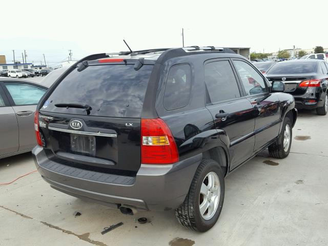 KNDJF724177433162 - 2007 KIA SPORTAGE BLACK photo 4