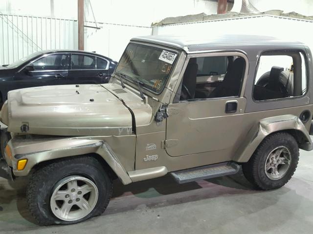 1J4FA59S94P777535 - 2004 JEEP WRANGLER / BEIGE photo 9