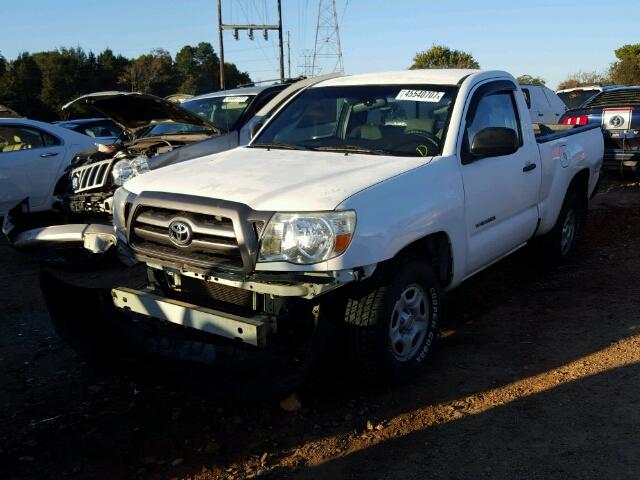 5TENX22N29Z664688 - 2009 TOYOTA TACOMA WHITE photo 2