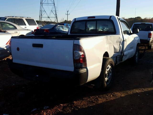 5TENX22N29Z664688 - 2009 TOYOTA TACOMA WHITE photo 4