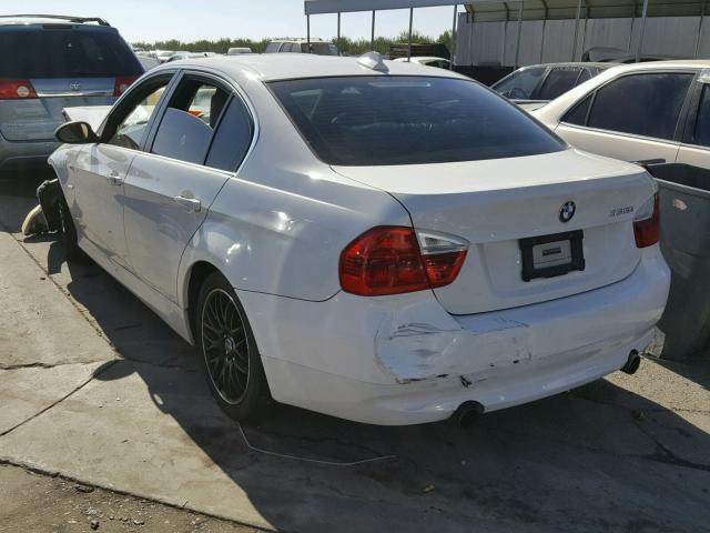 WBAVB73567VH22778 - 2007 BMW 335 I WHITE photo 3