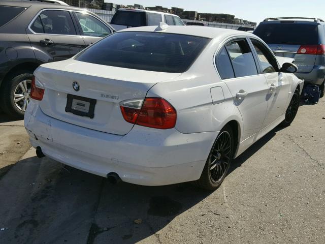 WBAVB73567VH22778 - 2007 BMW 335 I WHITE photo 4