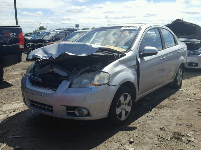 KL1TG55647B172668 - 2007 CHEVROLET AVEO LT SILVER photo 2