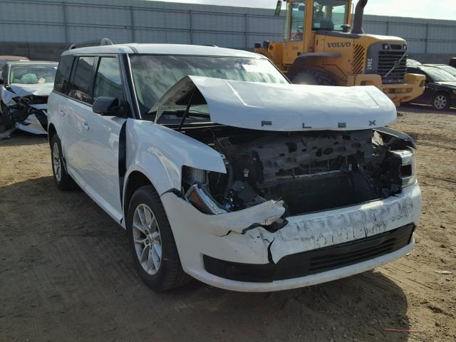 2FMGK5B81EBD18963 - 2014 FORD FLEX SE WHITE photo 1