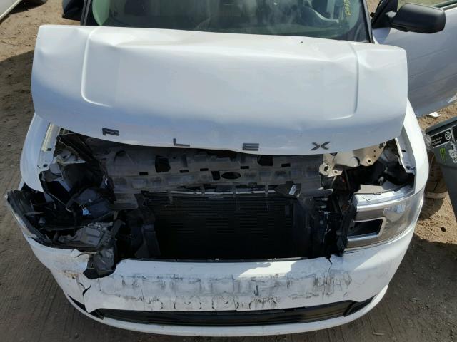 2FMGK5B81EBD18963 - 2014 FORD FLEX SE WHITE photo 7