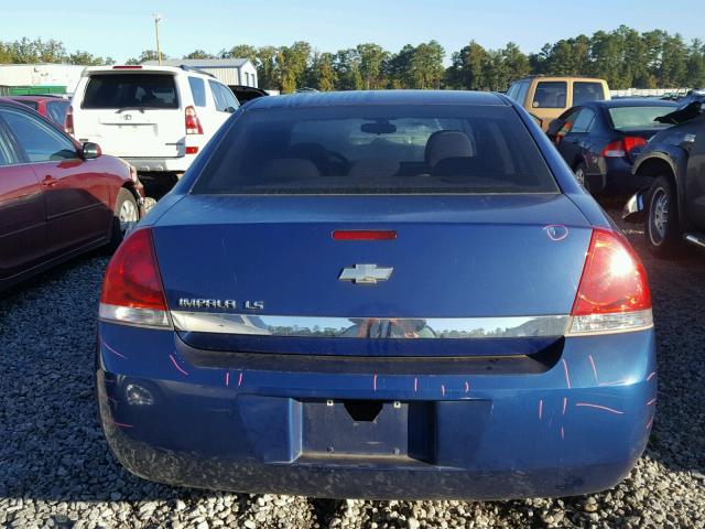 2G1WB58K169404875 - 2006 CHEVROLET IMPALA LS BLUE photo 9