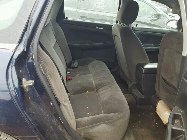 2G1WA5EK9A1165882 - 2010 CHEVROLET IMPALA LS BLUE photo 6