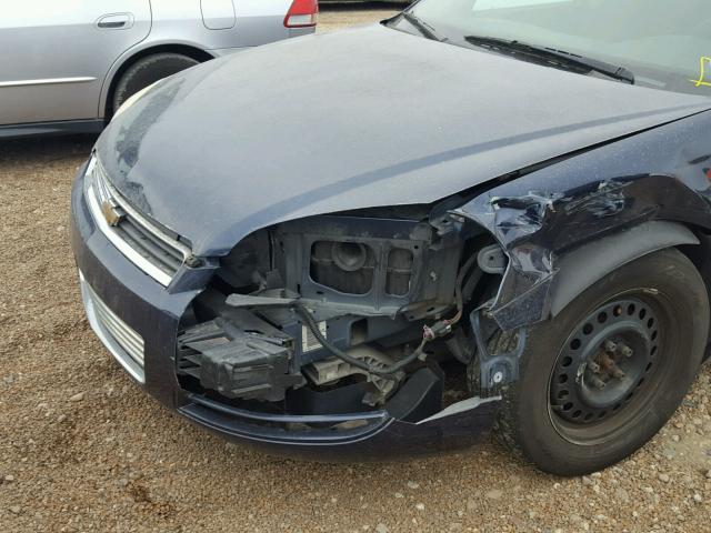 2G1WA5EK9A1165882 - 2010 CHEVROLET IMPALA LS BLUE photo 9