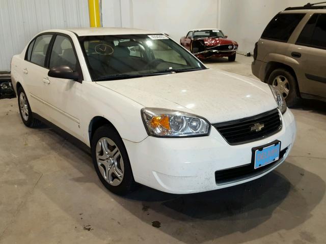 1G1ZS518X6F195123 - 2006 CHEVROLET MALIBU LS WHITE photo 1