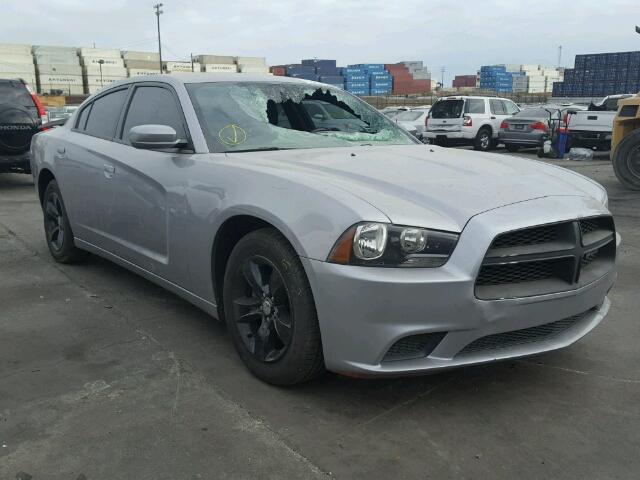 2C3CDXBG1EH108560 - 2014 DODGE CHARGER SE GRAY photo 1