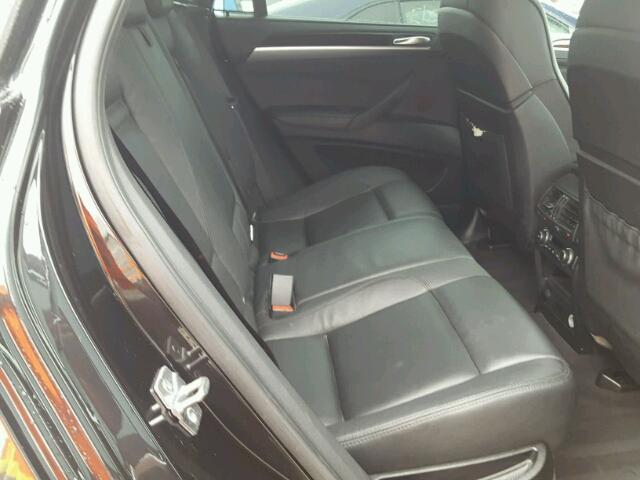 5UXFG8C5XDL591050 - 2013 BMW X6 XDRIVE5 BLACK photo 6