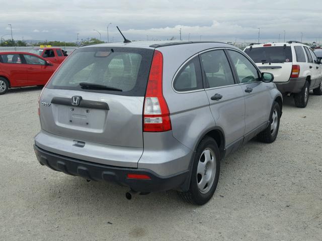 JHLRE383X8C001324 - 2008 HONDA CR-V LX SILVER photo 4