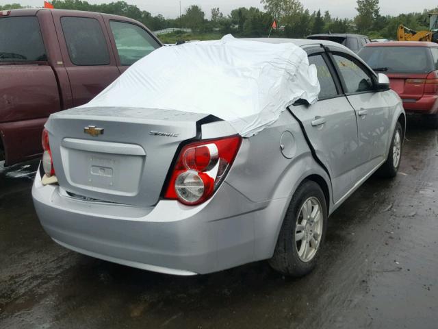 1G1JA5SH6C4160276 - 2012 CHEVROLET SONIC LS SILVER photo 4