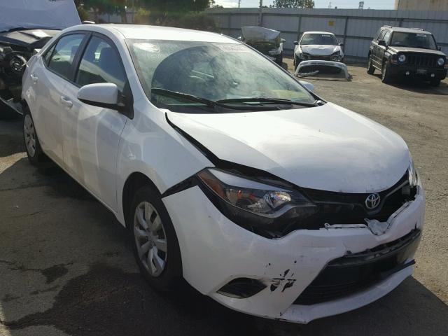 5YFBURHE4GP451059 - 2016 TOYOTA COROLLA L WHITE photo 1