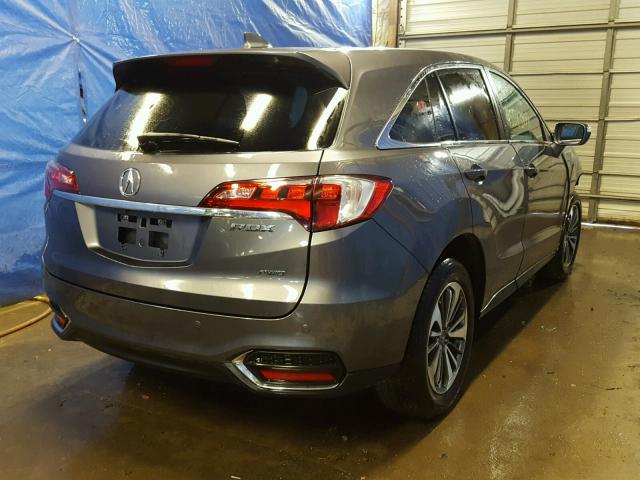 5J8TB4H71HL028580 - 2017 ACURA RDX ADVANC CHARCOAL photo 4