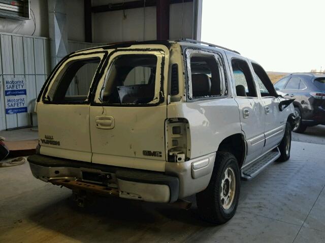 1GKEK13T7YJ128936 - 2000 GMC YUKON WHITE photo 4