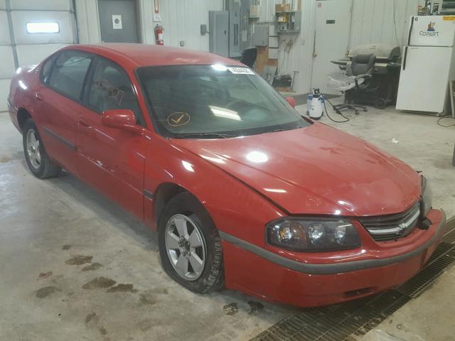 2G1WF52E249230433 - 2004 CHEVROLET IMPALA 红色 照片 1