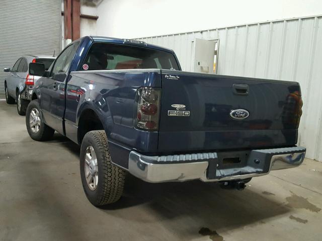1FTRF12W64NC66032 - 2004 FORD F150 Bleu photo 3
