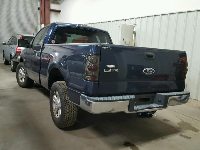 1FTRF12W64NC66032 - 2004 FORD F150 BLUE photo 3