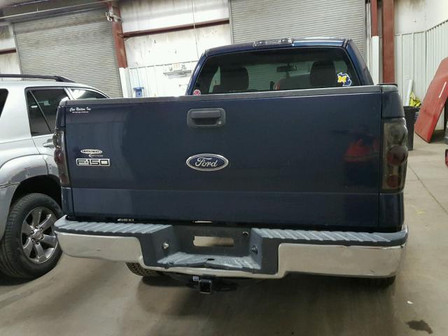 1FTRF12W64NC66032 - 2004 FORD F150 Bleu photo 6