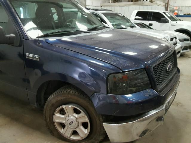 1FTRF12W64NC66032 - 2004 FORD F150 BLUE photo 9