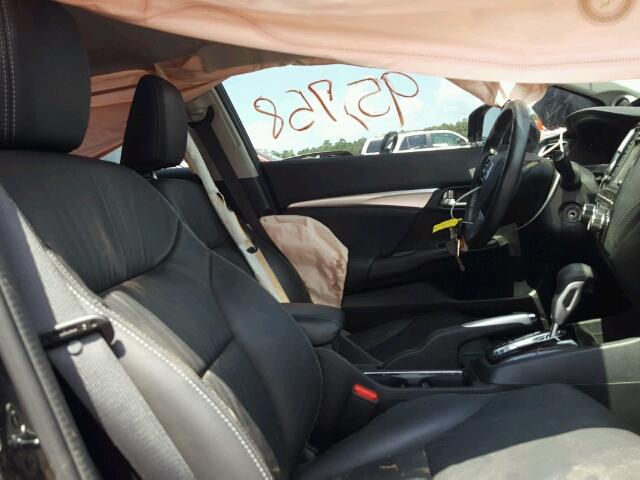 19XFB2F96DE046077 - 2013 HONDA CIVIC EXL BLACK photo 5