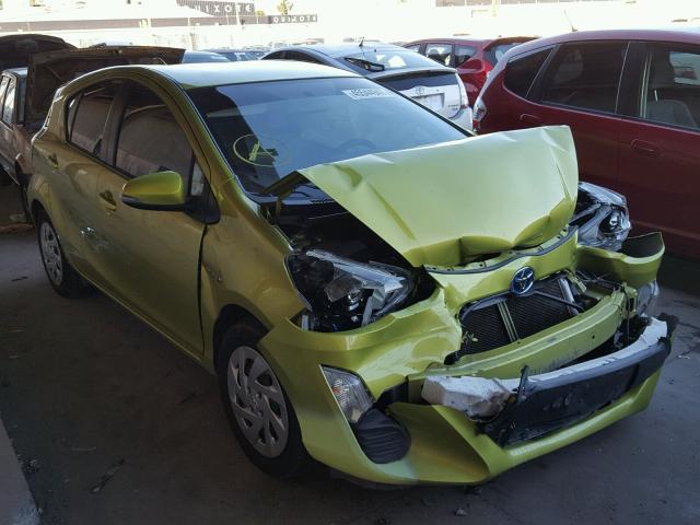 JTDKDTB37G1115737 - 2016 TOYOTA PRIUS C GREEN photo 1