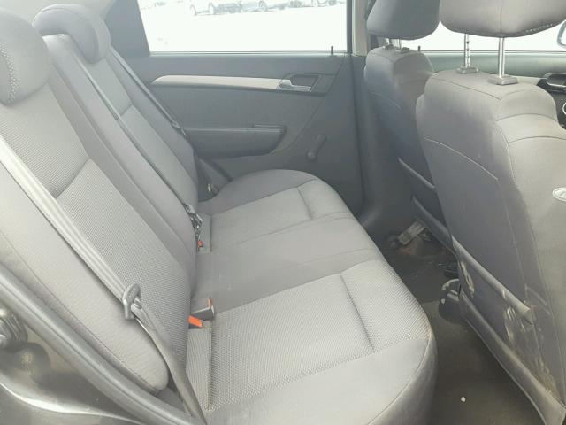 KL1TD56668B090353 - 2008 CHEVROLET AVEO BASE Սև լուսանկար 6