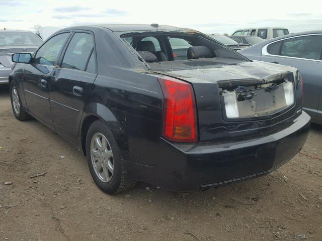 1G6DM57T760180916 - 2006 CADILLAC CTS BLACK photo 3