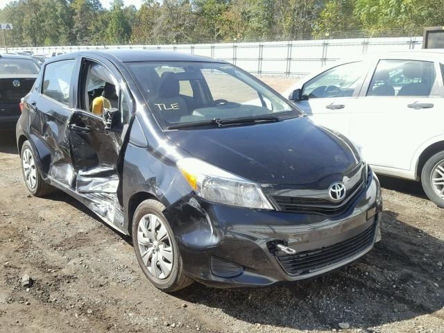 JTDKTUD3XCD524183 - 2012 TOYOTA YARIS BLACK photo 1