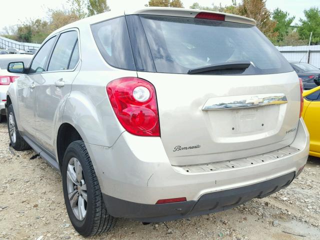 2GNALBEKXC6324724 - 2012 CHEVROLET EQUINOX LS BEIGE photo 3