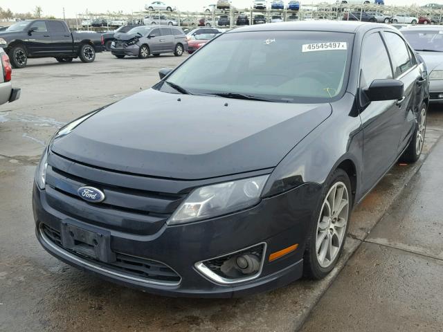 3FAHP0HA2AR309858 - 2010 FORD FUSION SE BLACK photo 2