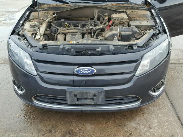 3FAHP0HA2AR309858 - 2010 FORD FUSION SE BLACK photo 7