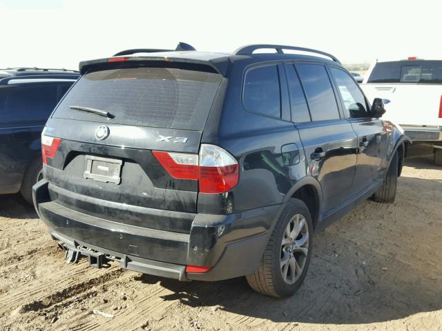 WBXPC9C47AWJ39133 - 2010 BMW X3 XDRIVE3 BLACK photo 4